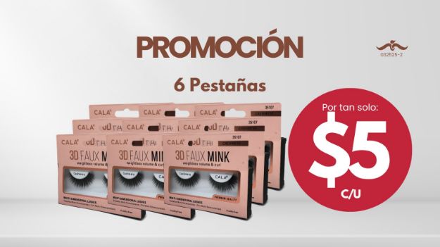 Imagen de COMBO 032525-2: 6 PESTAÑAS CALA ($0.83 C/U)