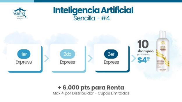 Imagen de Incentivo Inteligencia Artificial Sencilla - 10 Shampoo 16oz Con celulas madres
