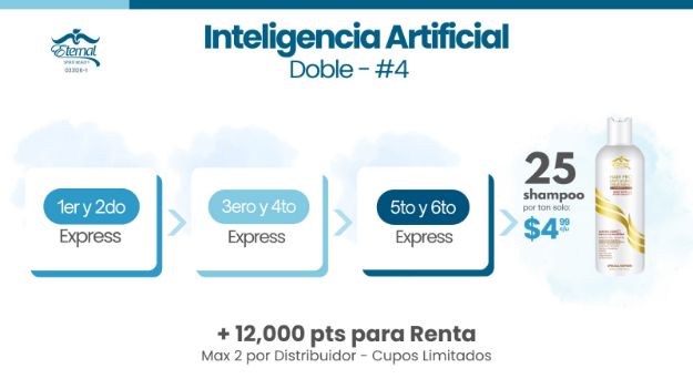 Imagen de Incentivo Doble Inteligencia Artificial - 25 Shampoo con celulas madres