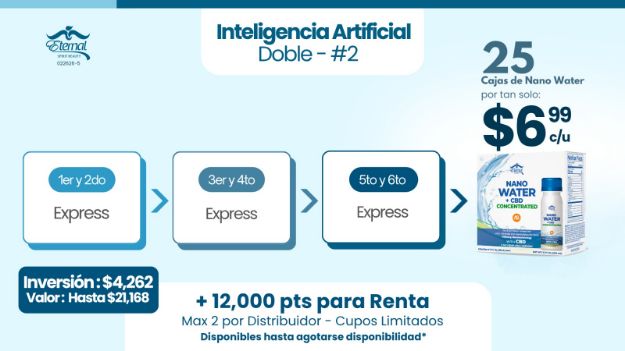 Imagen de Doble Inteligencia Artificial (25 Nano Water a $6.99)