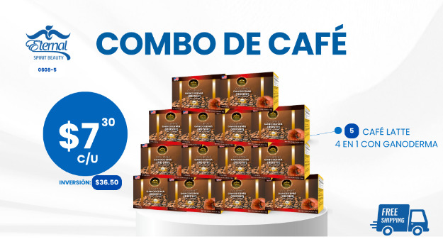 Imagen de $7.30 Asian Latte Coffee Combo (5 Units)