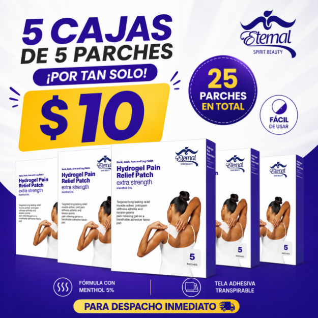 Imagen de 25 PARCHES PARA ALIVIO DEL DOLOR