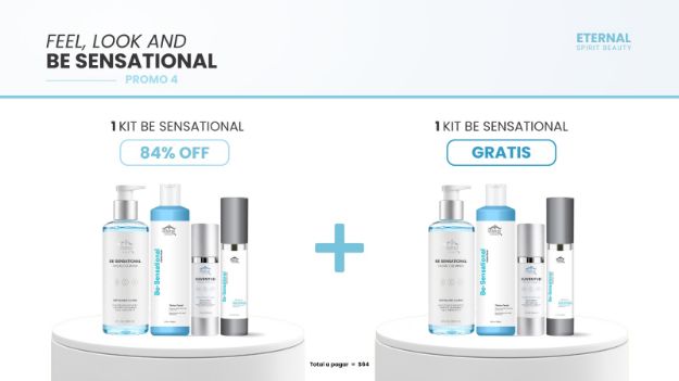 Imagen de COMBO FEEL, LOOK, AND BE SENSATIONAL - 1 KIT FACIAL BE SENSATIONAL