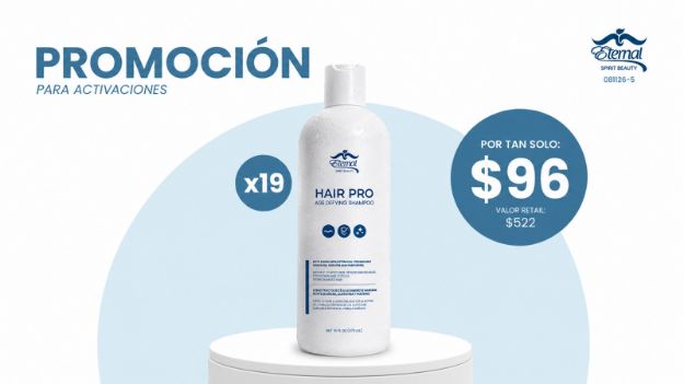 Imagen de PROMOCION PARA ACTIVACIONES: 19 HAIR PRO SHAMPOO 16OZ