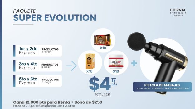 Imagen de INCENTIVO SUPER EVOLUTION PARA 6 EXPRESS