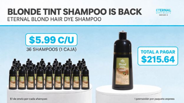 Imagen de COMBO 36 SHAMPOO CON TINTE BLONDE