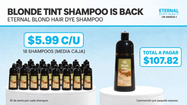 Imagen de COMBO 18 SHAMPOO CON TINTE BLONDE