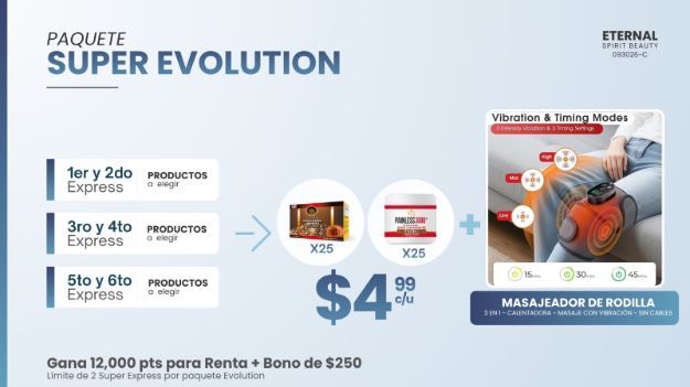 Imagen de INCENTIVO SUPER EVOLUTION PARA 6 EXPRESS (5 OCT)