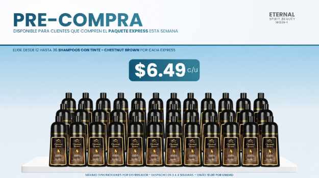 Imagen de PRE-COMPRA: SHAMPOO CON TINTE CHESTNUT BROWN